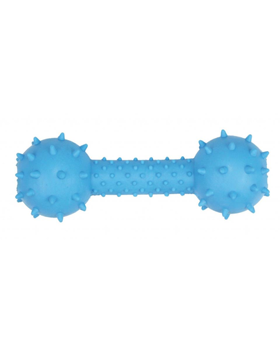 PET NOVA DOG LIFE STYLE Jucarie os cu clopotel  pentru caini 14cm, albastru, aroma carne de vita