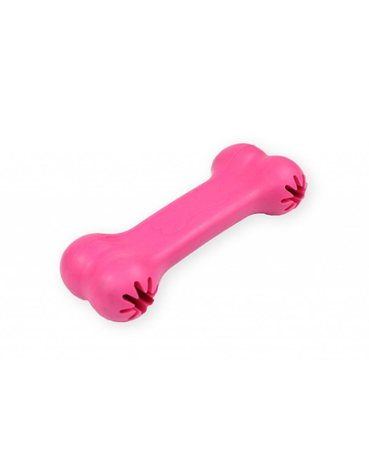 PET NOVA DOG LIFE STYLE Jucarie os pentru caini, 11cm, roz, aroma carne de vita