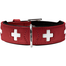 HUNTER Swiss Zgarda din piele pentru caini, marime S-M (50) 35-43/3,9 cm, rosu