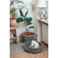 FERA Pat oval pentru caini, gri XL 75 x 62 x 22 cm