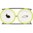 TRIXIE Set bol, alb / verde, ceramic / metal, 2 × 0.3L/o 13 cm