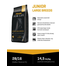 FITMIN Dog for life Hrana uscata caini junior talie mare, cu carne de pasare 3 kg