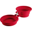 HUNTER List Boluri pliabile pentru caini, din silicon 350/750 ml, rosu