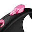 FLEXI Black Design lesa automata cu sir pentru caini, roz, marimea M, 5 m