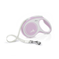 FLEXI New Comfort lesa automata cu banda pentru caini, roze, marimea M, 5 m
