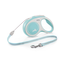 FLEXI New Comfort lesa automata cu banda pentru caini, albastru deschis cu alb, marimea S, 8 m