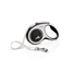 FLEXI New Comfort lesa automata cu banda pentru caini, alb negru, marimea S, 5 m