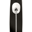 FLEXI New Comfort lesa automata cu banda pentru caini, negru cu alb, marimea XS, 3 m