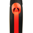 FLEXI New Neon lesa automata pentru caini, portocaliu, marimea M, 5 m