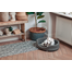 FERA Pat pentru caini, oval, gri 47x38x15 cm
