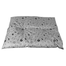 PET IDEA Pat perna pentru caini L 80 x 60 cm gri cu imprimeu labute
