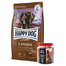 HAPPY DOG Supreme Canada hrana uscata caini adulti cu cerinte energetice mari 12.5 kg + Recompense cu carne de iepure si ceai verde 300 g