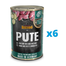 BELCANDO Super Premium hrana umeda pentru caini, cu curcan, orez si dovlecei 6x400 g
