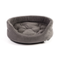 FERA Pat oval cu perna pentru caini, gri, Marime S: 53 x 44 x 16