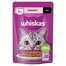 WHISKAS Adult plic pentru pisica 85g hrana umeda pisici adulte, somon in sos