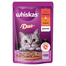 WHISKAS Adult plic 85 g vita si pasare in gelatina, hrana pisica adulta
