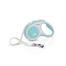 FLEXI New Comfort lesa automata cu banda pentru caini, albastru deschis cu alb, marimea S, 5 m