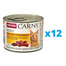 ANIMONDA Carny Adult Conserve pentru pisica, cu inima de vita, pui si rata 12 x 200 g