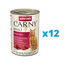 ANIMONDA Carny Adult Hrana umeda set carne de vita si inimi pentru pisici adulte 12 x 400 g