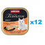 ANIMONDA Vom Feinsten Pate pui, somon si spanac 12x100g hrana pisici