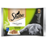 SHEBA plicuri hrana pisici 4x85g Fine Flakes in Jelly - hrana umeda pentru pisici in jeleu (peste alb, somon, curcan, pui)