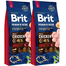 BRIT Premium By Nature Adult Large L hrana uscata pentru caini adulti de talie mare, cu pui 30 kg (15 kg x 2)