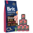 BRIT Premium By Nature Junior Large L 15 kg + 6x400 g conserve cu vitel