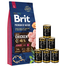 BRIT Premium By Nature Junior Large L 15 kg + hrana umeda 6x1240 g cu pasare