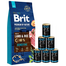 BRIT Premium By Nature Sensitive Lamb 15 kg + hrana cu miel 6x1240g