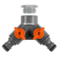 Supapa dubla GARDENA OGS cu filet de 1" si adaptor de 3/4"