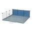 ZOLUX NEOLIFE Cusca pentru porcusori de Guinea Neopark 105x105x35 albastru