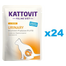 KATTOVIT Feline Diet Urinary hrana umeda dietetica pentru pisici in prevenirea pietrelor struvit, cu pui 24 x 85 g