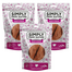 SIMPLY FROM NATURE Meat Strips curcan si cocos, gustare caine 3x80 g