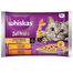 WHISKAS Tasty Mix hrana in sos pentru pisica adulta 4x85g Varietate cremoasa cu pui, miel si curcan