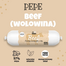 PAKA ZWIERZAKA PEPE Meat Snack carnat de vita pentru caini 200g