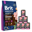 BRIT Premium By Nature Adult Small S 8 kg + hrana umeda curcan 6x400 g