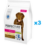 PERFECT FIT Adult 1+ 3x2,6kg hrana cu pui pentru caini adulti taiie mare
