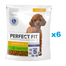 PERFECT FIT Sensitive 1+ bogat in curcan 6x825 g hrana caine adult talie mica, sistem digestiv sensibil
