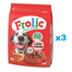 FROLIC Naturally Irresistible 3x2,6 kg hrana semi-umeda pentru caini, cu vita