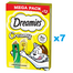 DREAMIES Creamy MEGA PACK 84x10 g recompense pisici, cu branza si iarba matei