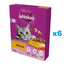 WHISKAS Adult 6x300 g hrana cu pui delicios pentru pisici adulte