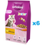 WHISKAS Junior 6x1,4 kg hrana uscata completa pentru pisoi cu pui delicios