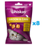 WHISKAS Healthy Shine 8x45 g recompense cu pui pentru pisica