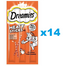 DREAMIES Meaty Sticks cu pui pentru pisici 14x30 g