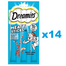 DREAMIES Meaty Sticks pentru pisici 14x30 g cu somon delicios