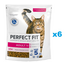 PERFECT FIT Adult 1+ 6x750 g Mancare uscata cu somon pentru pisica