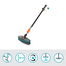 GARDENA Cleansystem perie spalare cu maner, kit spatii mai mari, delicate