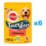 PEDIGREE Tasty Bites Chewy Slices Set recompense caine, cu vita 6x155g