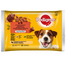 PEDIGREE Vital Protection Choice of Flavours in jelly 4x100g hrana umeda caini adulti, cu pui, miel si ficat