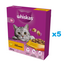 WHISKAS Senior 5x800g hrana pisici senior, cu pui delicios
